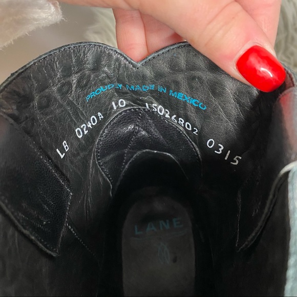 RARE LANE Black Star Ankle Boots - Picture 3 of 4